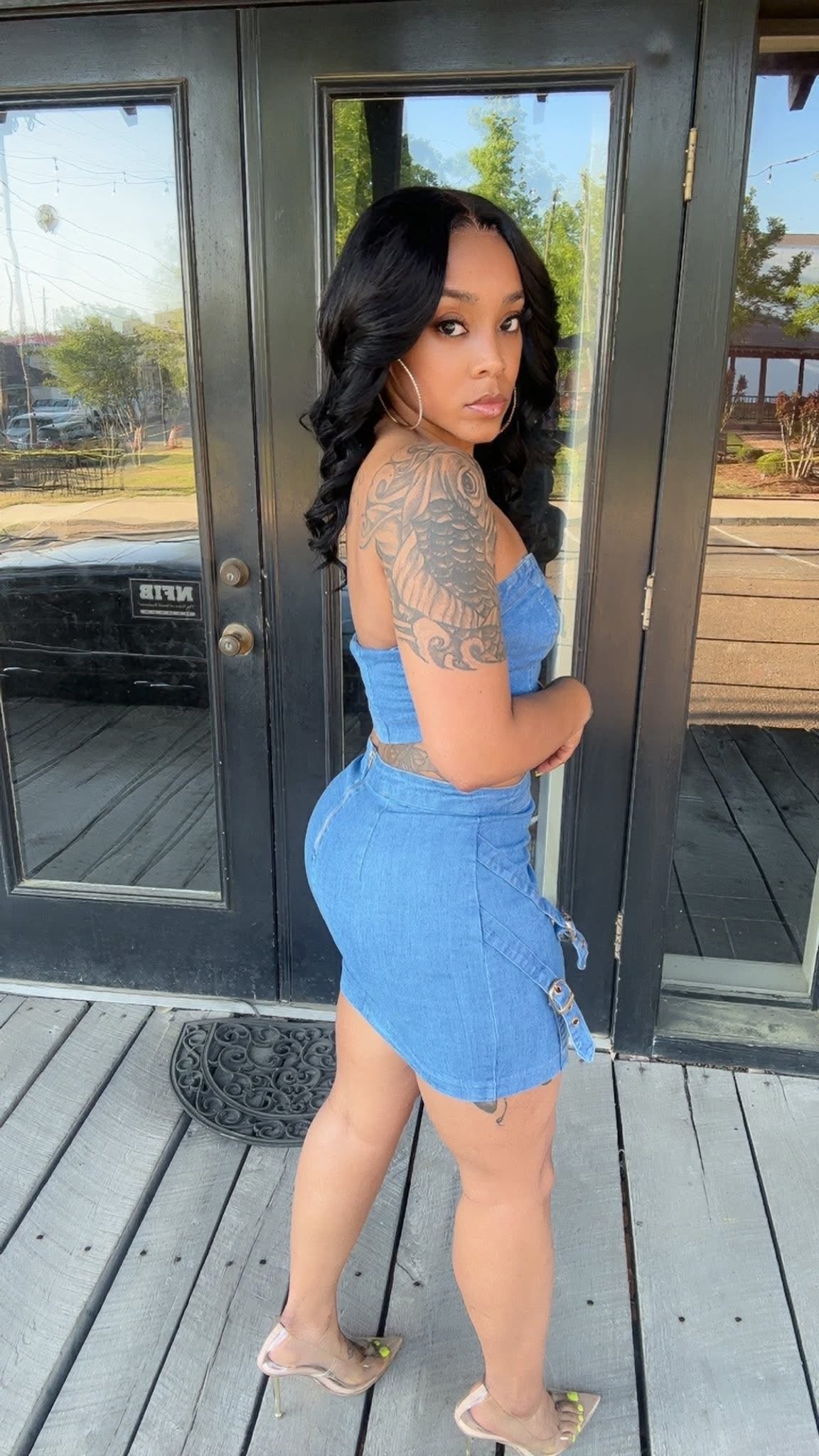 Denim Bay Skirt Sets
